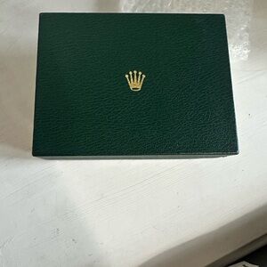 Rolex Dark Green Watch Box with Gold Logo